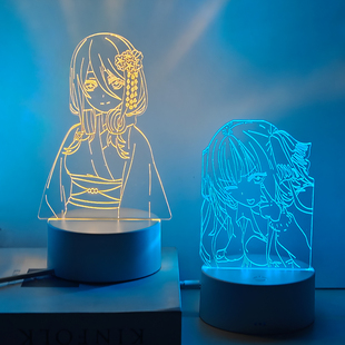 五等分的花嫁周边中野三玖手办电脑机箱装饰桌面摆件氛围感小夜灯