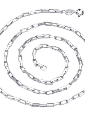 BEBE男女粗休闲S925银镀白金项链