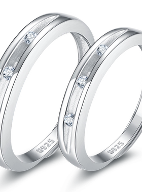 Kitty结婚纯银情人节礼物对戒