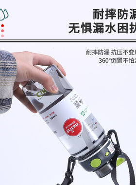 厂家直供创意便携带吸管塑料随手杯子学生大容量运动水杯保温杯