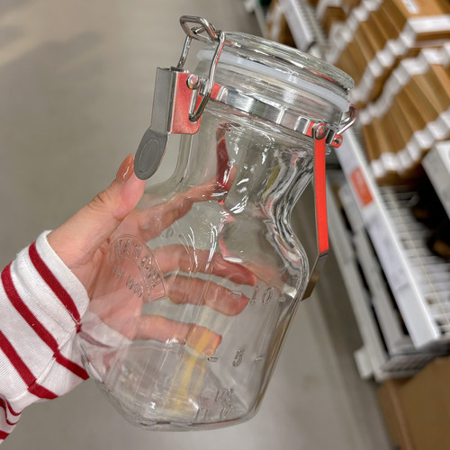 自动排气玻璃密封罐菜果酒发酵瓶