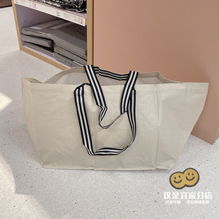 新品 GÖRSNYGG约诗诺淡米色大容量71L编织袋57x37x39 武汉宜家代购