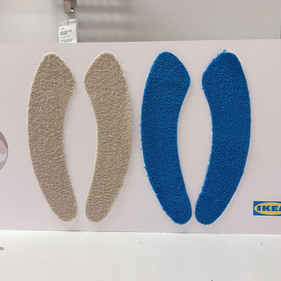 新品宜家代购SKARVEN思卡文蓝色植绒马桶座圈垫粘贴式马桶坐垫