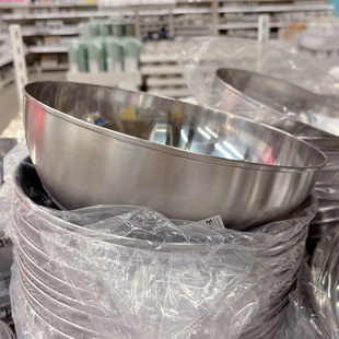 宜家代购BLANDA BLANK布朗达布兰科沙拉不锈钢上菜用碗烘焙搅拌盆