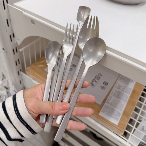 方柄西餐餐具做旧甜品叉勺牛排叉