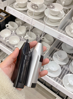 包邮家用ins黑色奶泡器搅拌机小型电动打沫器咖啡搅拌打泡打蛋器
