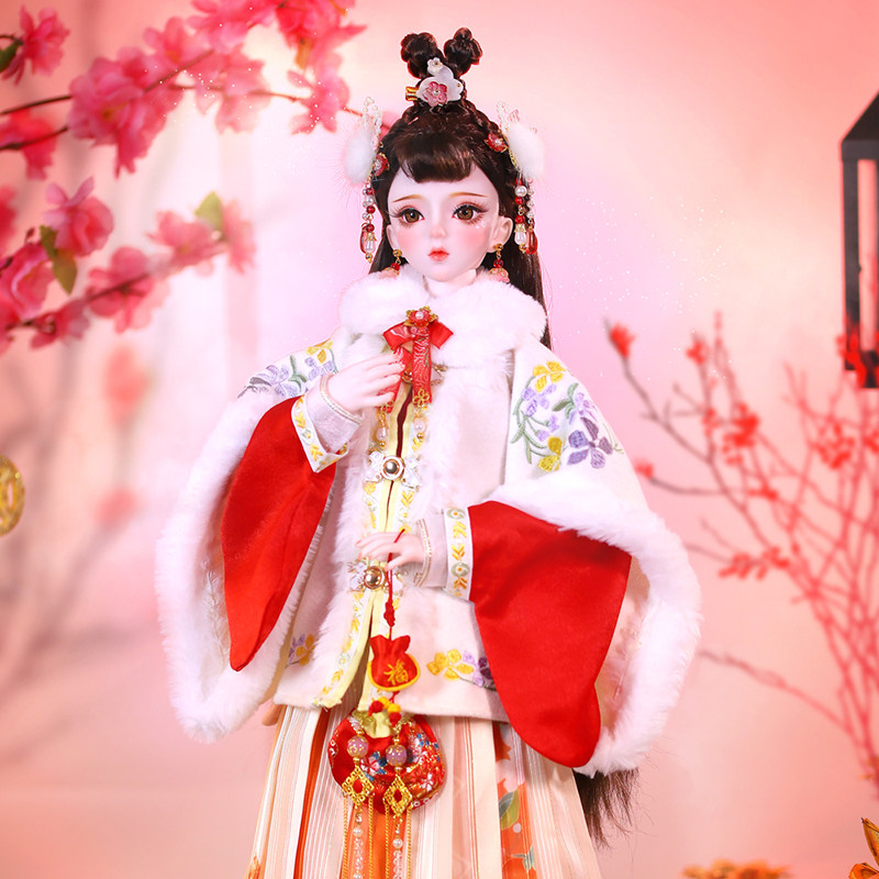 德必胜女娃娃玩具新年古风