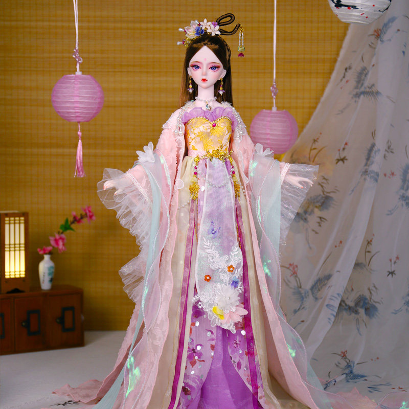 德必胜女娃娃玩具古风