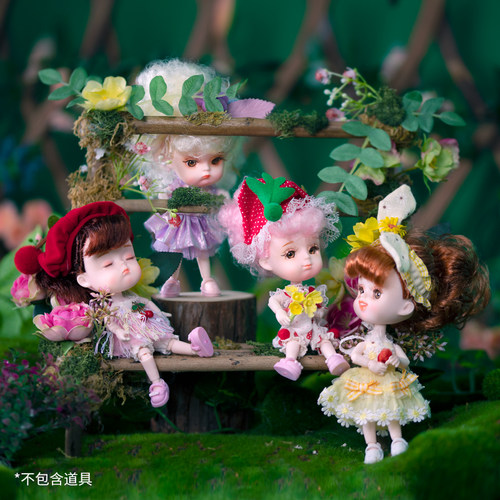 德必胜迷你娃娃关节礼物儿童玩具