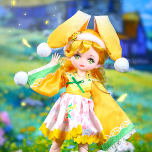 星卡梦少女花语笔记28cm同款洋娃娃关节玩具桂花精灵六一礼物