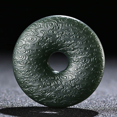 和田玉青玉平安扣玉牌