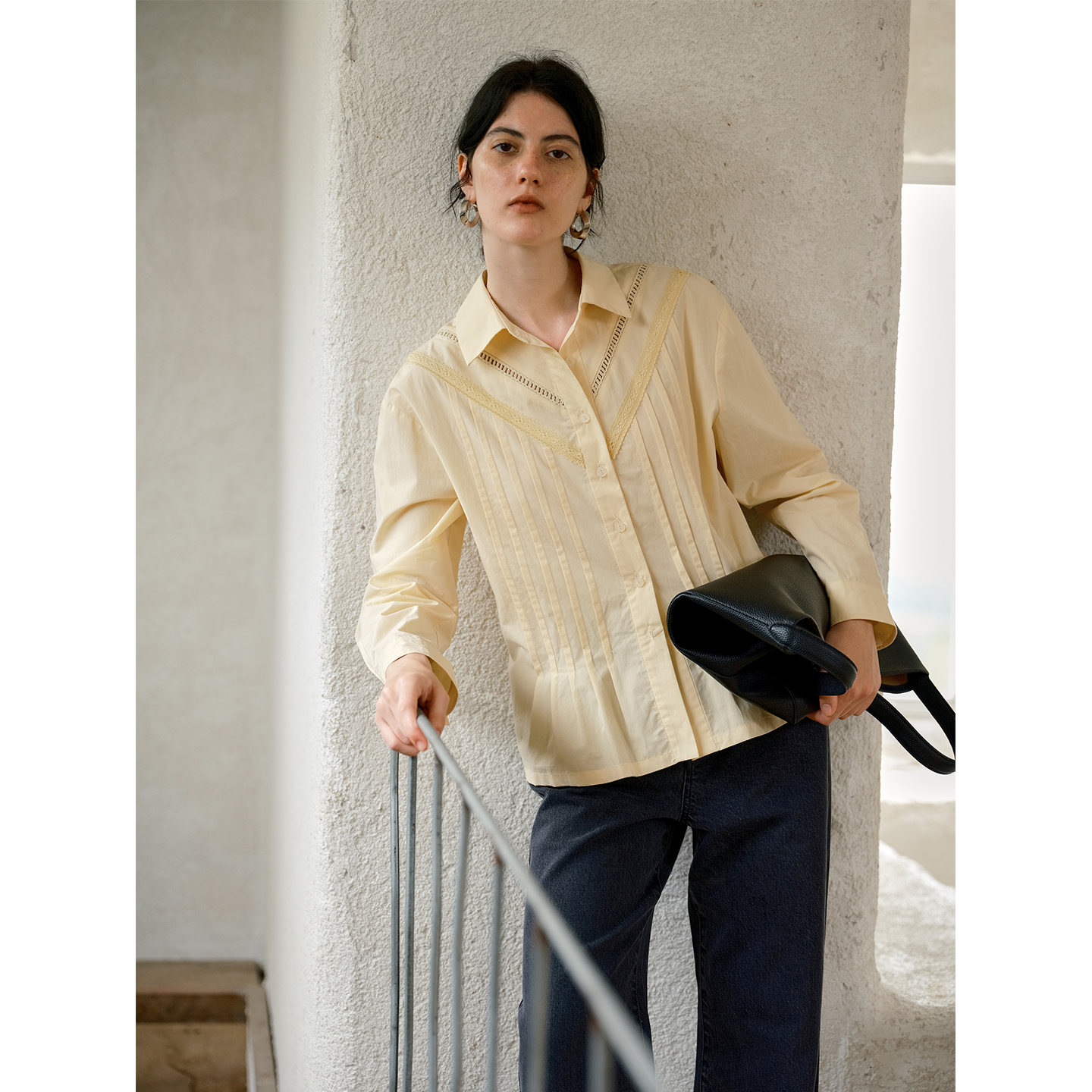 HeyDress法式设计感气质通勤衬衫