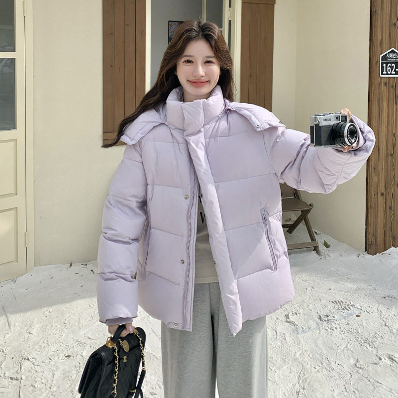 罗芬 故事面料女装官方实拍紫色连帽巨好看羽绒服外套2025新款女,女装/女士精品,羽绒服,淘宝优惠券,粉丝福利购,淘宝优惠卷