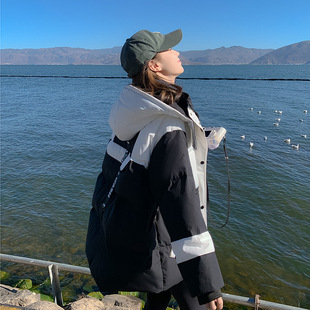 罗芬 故事面料女装官方实拍超好看工装派克羽绒服女冬季2025新款