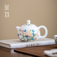 牡丹西施壺一壺四杯家用功夫復(fù)古茶泡茶壺家用茶水壺