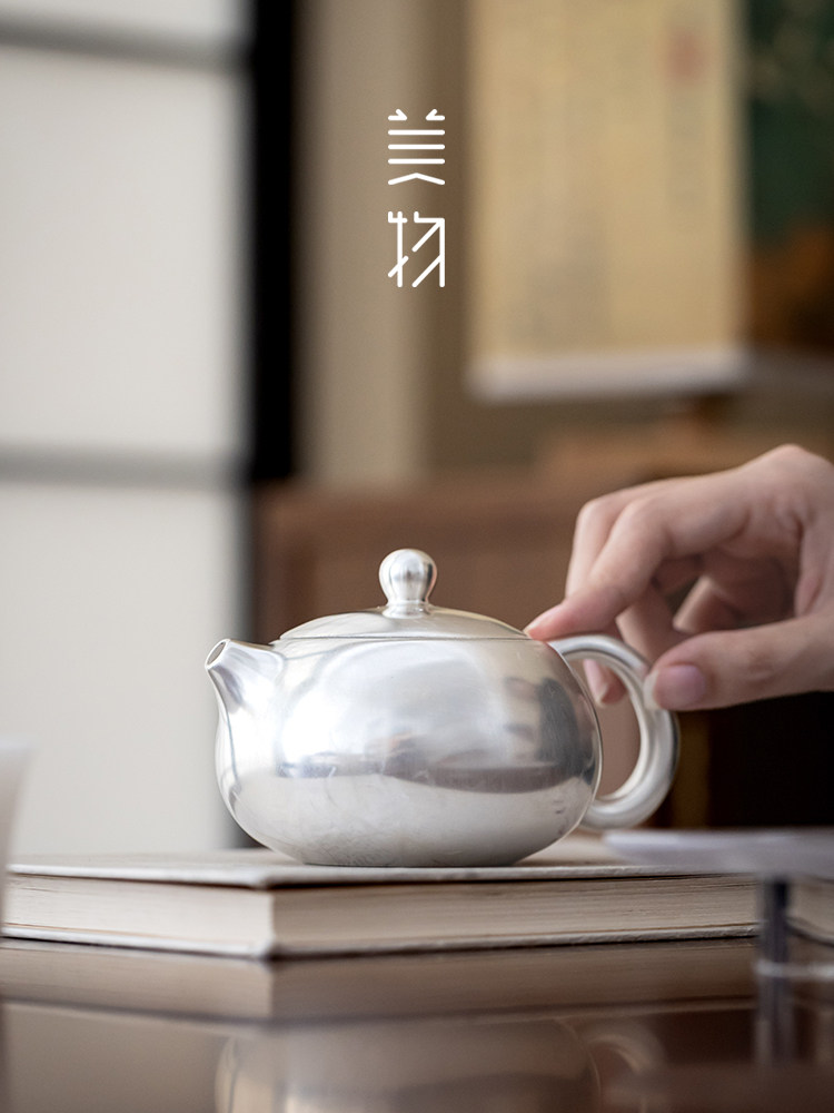 金银陶瓷茶壶功夫茶套装2025全新可访问豪华高端宫廷风格瓷胎盘银