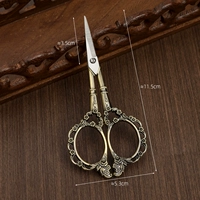 Бронзовые ножницы для цветов сливы (в комплекте с кисточками)