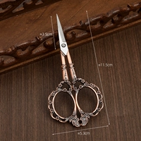 Ножницы для цветов сливы из красной меди (в комплекте с кисточками).