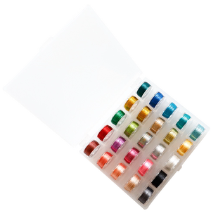 手工DIY金银丝线绣花线手工编织绳盒装梭心金属线彩色金线刺绣线