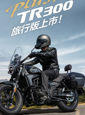 库存豪爵TR300骑士摩托车骑式男装巡航复古摩托车处理5台