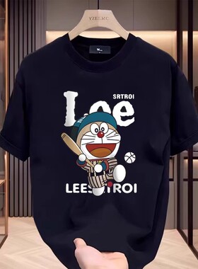NASA联名100%纯棉短袖t恤男2025新款夏季国潮宽松别致半袖上衣服