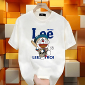 卡通印花百搭宽松五分袖 NASA联名100%纯棉短袖 t恤男夏季 体恤上衣