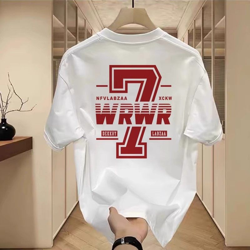 NASA联名100%纯棉重磅短袖T恤男夏季设计感小众潮流百搭半袖上衣