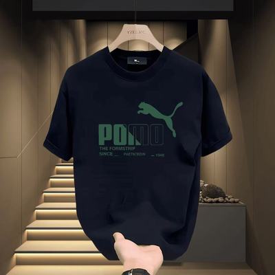 NASA联名夏季加大码男士oversize青少年圆领印花上衣纯棉短袖T恤