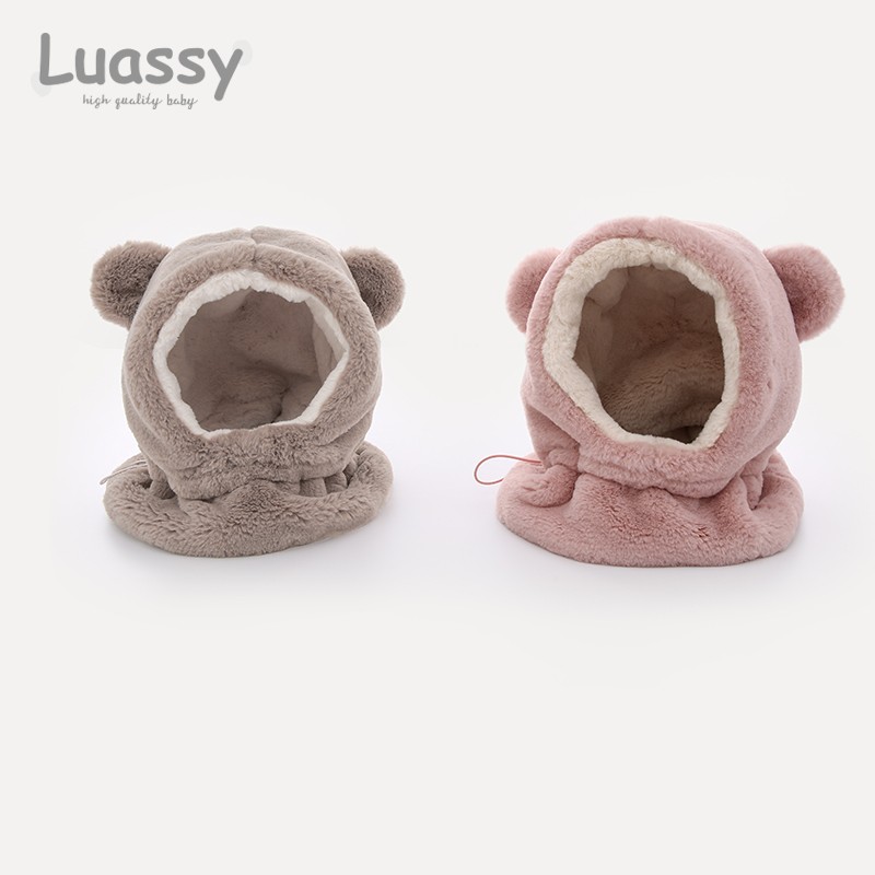 秋冬季儿童帽子LUASSY一体