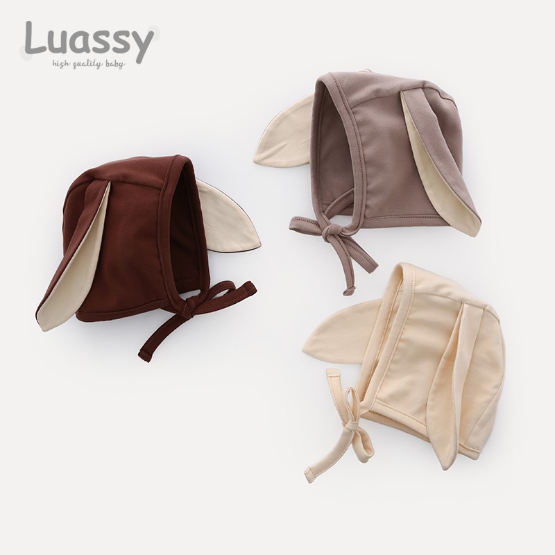 luassy婴儿胎帽秋冬季韩版保暖帽
