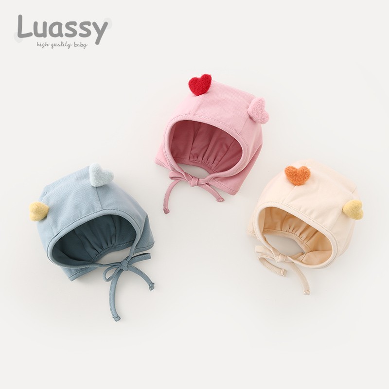 luassy超萌胎帽护囟门帽婴儿帽子