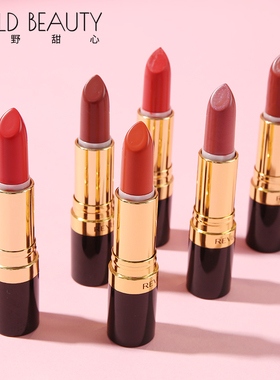 美国Revlon露华浓口红黑管学生保湿唇膏#225#325#525#006狂野甜心