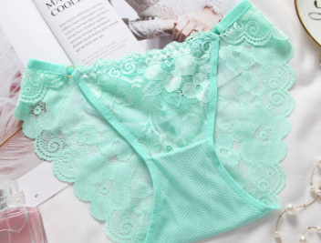 all undone日系蕾丝内裤女士超薄透气性感无痕三角裤