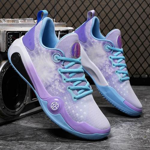 网布篮球鞋防滑耐磨减震专业实战比赛鞋中学生运动鞋男女情侣款