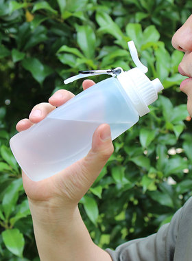 健身旅行折叠硅胶水杯女生夏日迷你杯耐高温轻便白色简约随身杯子