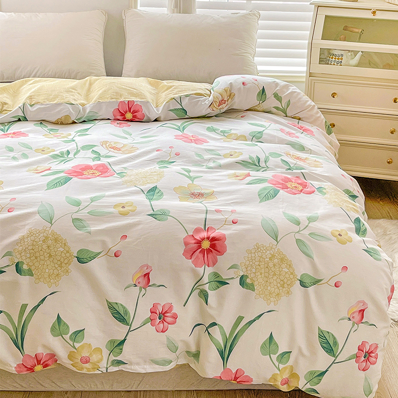 全棉喷气印花简约被套