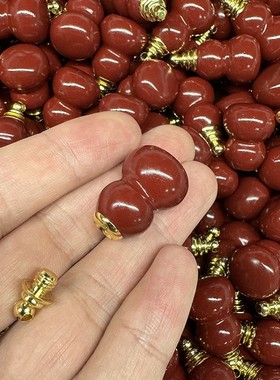 2026朱砂葫芦吊坠可打开空心瓶子装砂葫芦项链钥匙扣低含量手机挂