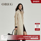 OBEG欧碧倩时髦双排扣大衣10464152