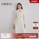 OBEG欧碧倩智性风羊毛粗花呢大衣50504560