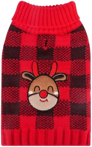 Frienperro Small Dogs Reindeer Sweaters Christmas Dog Sweate