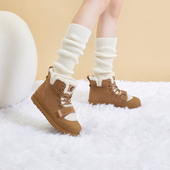 千百度高帮雪地靴冬季 短靴女鞋 新款 厚底增高加厚保暖休闲鞋