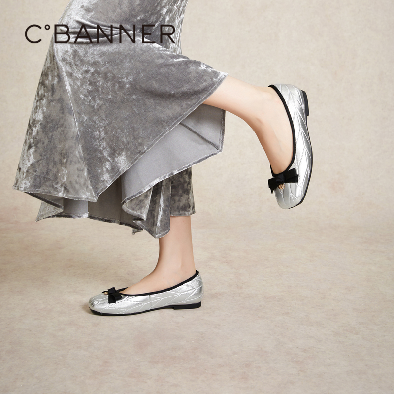 千百度时尚芭蕾鞋24年春季