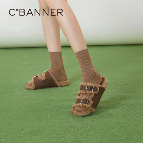 正潮流的慵懒鞋型 垫脚/内里遍布复古暖绒