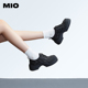 MIO米奥秋季 舒适厚底学院风松糕鞋 中跟纯色设计感时尚 牛津鞋