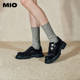 希林娜依高同款 水钻单鞋 MIO米奥秋季 小皮鞋 松糕鞋 牛津鞋 女