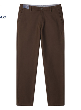 DIV.POLO保罗男士休闲裤中腰2025秋商务休闲直筒长裤子MV02233D3