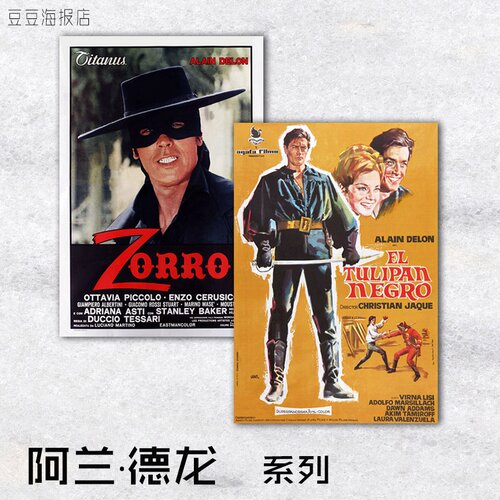 电影海报佐罗兄弟阿兰德龙
