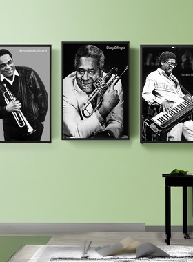 音乐海报 爵士大师③ 12幅选Dexter Dizziy Freddie Herbie装饰画