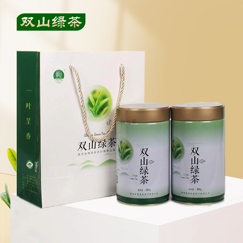 商南绿茶双山200g罐装头道春茶