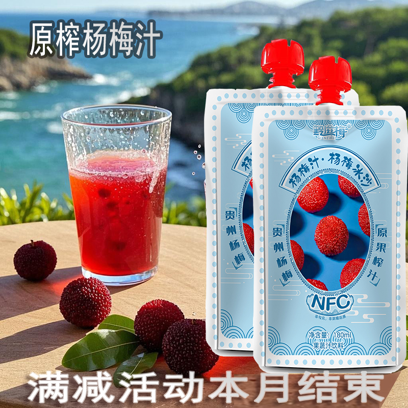 厂家直发杨梅汁吸嘴袋